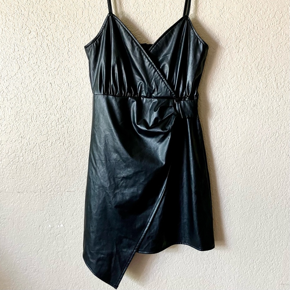 Shein faux leather minidress